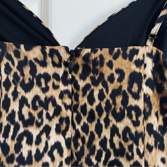 NWT EXPRESS Leopard Print Slip Dress - Picture 5 of 10